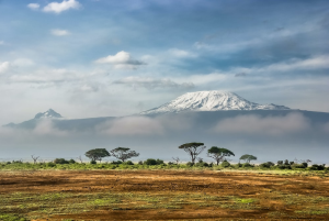 View of Mount Kilimanjaro from Amboseli National Park.